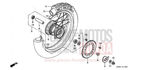 SIEGE XLR125RW de 1998